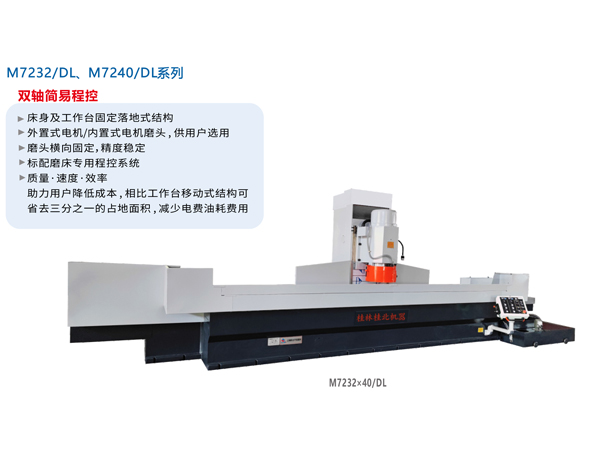 數(shù)/程控臥軸距臺(tái)平面磨床（落地式）M7232/DL、M7240/DL系列